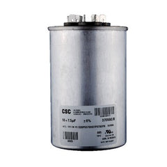 York S1-02425044700 Capacitor Run Dual 55/7.5 MFD 440 Volt Round 12194  | Midwest Supply Us