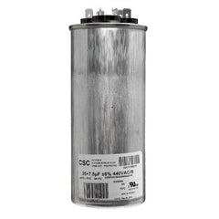 York S1-02425892700 Capacitor Run Dual 35/7.5 MFD 440 Volt Round 12284  | Midwest Supply Us