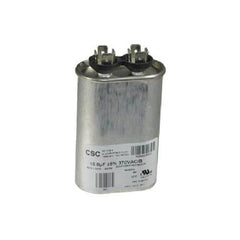 York S1-02425900000 Capacitor Run Single 15 MFD 370 Volt Oval  | Midwest Supply Us