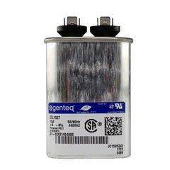 York S1-02431404000 Capacitor GE Run Single 10 MFD 440 Volt Flat Oval -6 to 6%  | Midwest Supply Us