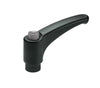 34406 | HANDLE, PLAS ADJ, 3/8-16 BL HOLE | Jergens