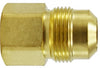35142 | 15/16 X 3/4 FIP GAS RANGE, Brass Fittings, SAE 45 Deg Flare, Female Adapter and Cap for Gas Range | Midland Metal Mfg.