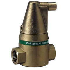 TACO 49-075T Air Separator 4900 3/4 Inch Brass Stainless Steel Threaded 150 Pounds per Square Inch  | Midwest Supply Us