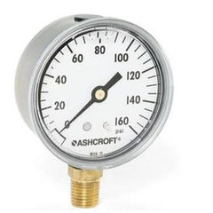 Winters Instruments PFQ798R1 Pressure Gauge 2-1/2" Diameter -30 to 0 to 30PSI 1/4" NPT Brass Lower Bourdon Tube  | Midwest Supply Us