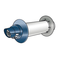 Rinnai 223183 Termination Standard Horizontal Wall Discharge 11-1/2 Inch Plastic  | Midwest Supply Us