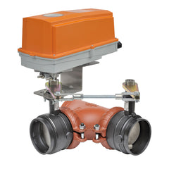 Belimo F750VIC+GMCX120-SR-T-X1 N4 Butterfly Valve (BFV), 2", 3-way, ANSI Class Grooved AWWA, Cv 115 |Valve Actuator, Non fail-safe, AC 100...240 V, modulating, NEMA 4X  | Midwest Supply Us