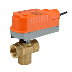 Belimo Z3100Q-J+CQKBUP-RR ZoneTight™ (QCV), 1", 3-way, Cv 4.4 |Valve Actuator, Electronic fail-safe, AC/DC 100...240 V, On/Off, Normally Closed, Fail-safe position Closed  | Midwest Supply Us