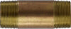 40133 | 1-1/4 X 10 RED BRASS NIPPLE, Nipples and Fittings, Brass Nipples, Brass Nipple 1-1/4