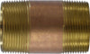 40148 | 1-1/2 X 5-1/2 RED BRASS NIPPLE, Nipples and Fittings, Brass Nipples, Brass Nipple 1-1/2