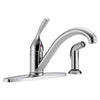 400-DST | Kitchen Faucet Includes Sprayer 8 Inch Spread 1 Lever ADA Chrome Swivel 180 Degree | Delta