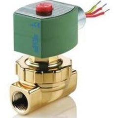 ASCO 8220G411 Solenoid Valve 8220 2-Way Brass 1 Inch NPT Normally Closed 120 Volt Alternating Current PTFE  | Midwest Supply Us