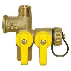 Webstone 41672 Ball Valve Pro-Pal Brass 1/2" FIPxMIPxFIPxHose PTFE Full Port  | Midwest Supply Us