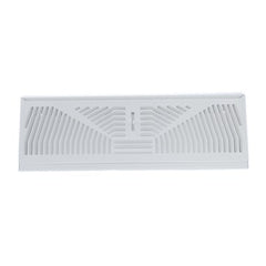 Hart & Cooley 406-15W Baseboard Diffuser 15 Inch Bright White Steel  | Midwest Supply Us