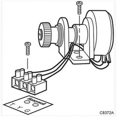 Honeywell 43191679-102 220 OHM AUXILIARY POTENTIOMETER FOR ML6421B  | Midwest Supply Us