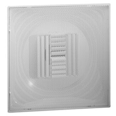 Hart & Cooley SBP-08W Supply Grille Shallow Back Perforated Adjustable White 8" Steel  | Midwest Supply Us