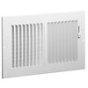 682-10X4W | Register 682 Sidewall/Ceiling 2 Way White 10 x 4 Inch | Hart & Cooley