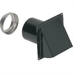 Broan Fans 885BL Wall Cap 5 Inch Black Cold Rolled Steel for 3 or 4 Inch Round Duct  | Midwest Supply Us