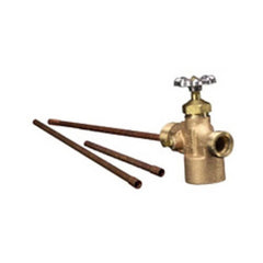 Taco 438-2 1" Tank Fitting with Drain & Shutoff Valve (FNPT x FNPT)  | Midwest Supply Us