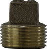 44672LF | 3/8 LF IMP SQHD SLD PLUG, Nipples and Fittings, Lead Free Bronze Fittings, Lead Free Solid Square Head Plugs | Midland Metal Mfg.