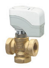 Siemens Building Technology 244-00232 Zone valve, 3-way, 3/4", 4.1 Cv, NPT w/ 24V floating NSR actuator  | Midwest Supply Us