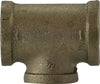 44723LF | 2-1/2 X 1-1/4 BRASS RED TEE LF, Nipples and Fittings, Lead Free Bronze Fittings, Lead Free Bronze Reducing Tees | Midland Metal Mfg.