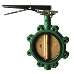 Centerline Butterfly Valves 200CV061352-2 Butterfly Valve Center Line 200 Ductile Iron 2 Inch Lug Lever Operated EPDM Aluminum Bronze Disc 200PSI  | Midwest Supply Us