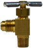 46038 | 5/16 X 1/8 M FL X M 90 NEEDLE VLV, Brass Fittings, Needle Valves, Flare x Male Pipe | Midland Metal Mfg.