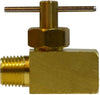46061 | 1/4 MIP X FIP NEEDLE VALVE, Brass Fittings, Needle Valves, Male x Female pipe | Midland Metal Mfg.