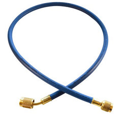 J/B Industries SAE Fittings CLS-60B Charging Hose High Pressure with Secure Seal 60 Inch Kevlar Blue  | Midwest Supply Us