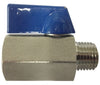 46932SS | 3/8 M X F 316 SS MINI BALL VALVE, Valves, Stainless Steel Mini Ball valves, Mini Ball Valves | Midland Metal Mfg.