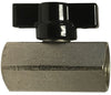 46935LT | 1/4 FXF MINI BV T HANDLE W/FKM SEALS, Brass Fittings, Miniature Ball Valves, Female x Female Economy Mini Ball Valve | Midland Metal Mfg.