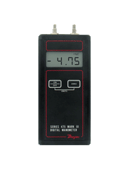 Dwyer Instruments 475-1-FM Handheld digital manometer | range 0-20.00" w.c. (4.982 kPa) | max. pressure 10 psig.  | Midwest Supply Us