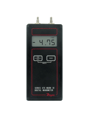 Dwyer Instruments 475-1T-FM-AV Air velocity kit | range 0-20.00" w.c. (4.982 kPa) | max. pressure 10 psig | kit includes static pressure tips | rubber tubing | telescoping Pitot tube | step drill | air velocity slide chart and carrying case.  | Midwest Supply Us