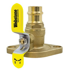 Webstone 81403HV Ball Valve Isolator Brass 3/4" PressxFlange with Rotating Flange Full Port  | Midwest Supply Us