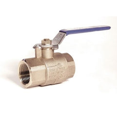 Milwaukee Valves BA475B-100 Ball Valve Forged Brass 1 Inch Threaded 2 Piece Full Port 600PSI WOG  | Midwest Supply Us