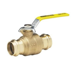 Milwaukee Valves BA480B-100 Ball Valve UltraPress Brass 1 Inch Press x Press 2 Piece Full Port  | Midwest Supply Us