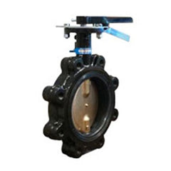 Milwaukee Valves ML224E-4 Butterfly Valve M Cast Iron 4 Inch Lug Lever Handle EPDM Stainless Steel 200 Pounds per Square Inch  | Midwest Supply Us