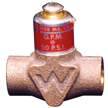 Watts LFP3S-12 Flow Control Valve 1/2 Inch Lead Free Bronze Sweat  | Midwest Supply Us