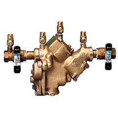 Watts LF909M1-QT-FS11/4 Backflow Preventer LF909-FS Small Reduced Pressure Zone Assembly 1-1/4 Inch Lead Free Bronze Quarter Turn FNPT  | Midwest Supply Us