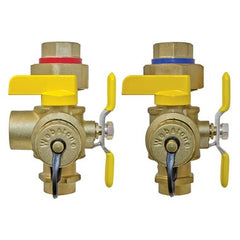 Webstone H-50443W Tankless Valve Kit Isolator EXP Lead Free Forged Brass 3/4 Inch Sweat Hot & Cold Set of Full Port Forged Brass Ball Valves High-Flow Hose Drains Pressure Relief Valve Outlet Adjustable Packing Gland  | Midwest Supply Us