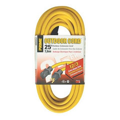 Construction Electrical Products 2587SW8802 Extension Cord 25 Feet 12/3AWG Yellow PVC SJTW  | Midwest Supply Us