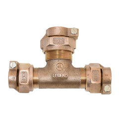 Legend Valves 313-395NL Service Tee Lead Free Bronze T-4441NL 1 Inch Copper Tube Size Pack Joint  | Midwest Supply Us