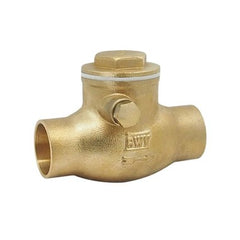 Red White Valve 247AB-112 Check Valve 1-/12 Inch Lead Free Brass Swing Solder 200PSI for WOG  | Midwest Supply Us