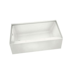 Maax Tub Showers 105705-L-000-001 Tub Rubix 60 x 32 Inch Alcove Left White Acrylic  | Midwest Supply Us