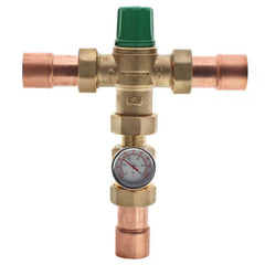 Taco 5004-HX-C3-G 1" Sweat Union 5004 Heating Only Mixing Valve w/ Gauge  | Midwest Supply Us