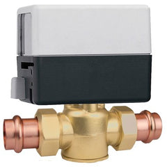 Hydronic Caleffi Z55P Zone Valve Z-One Z55P 2-Way Motorized with Screw Terminal 3/4 Inch Brass Press Union 7.5 Cv 300 Pounds per Square Inch  | Midwest Supply Us