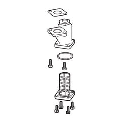 Mcdonnell Miller 342200 Strainer Assembly SA51-9 for Series 51-S/51-S-2 Combination Mechanical Water Feeder/Low Water Cut Off/Series 851-S Make-Up Water Feeders  | Midwest Supply Us