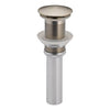 RP72413NK | Drain Assembly Push Button Pop-Up Less Overflow Brilliance Luxe Nickel 2-3/4 Inch | Brizo