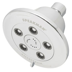 Speakman S-3011-E2 Showerhead Chelsea 3 Function Low Flow with Anystream Technology Polished Chrome 4-1/2 Inch 2.0 Gallons per Minute  | Midwest Supply Us