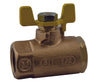 51GB301 | Bronze 2 Piece Standard Port Gas Ball Valve with Standard Die-Cast Zinc 